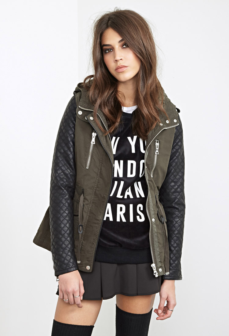 Forever21-quilted-and-hooded-utility-jacket