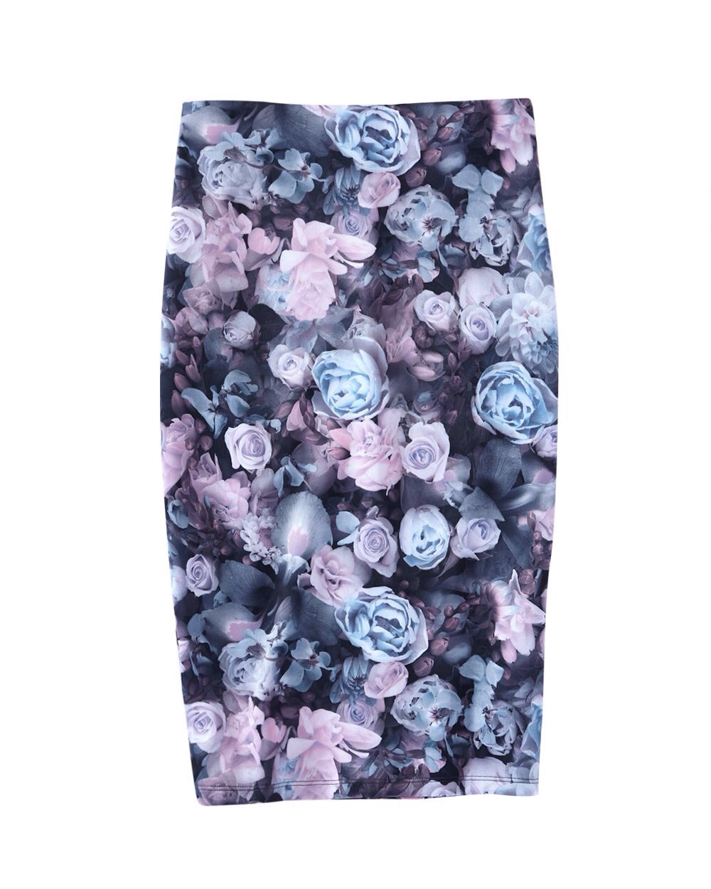 Smart Set Floral Scuba Pencil Skirt