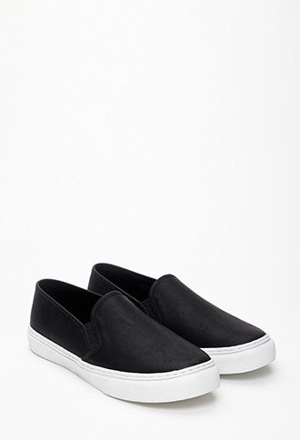 Forever 21 Faux Leather Slip On's