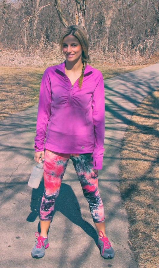 Bright and colorful workout pants Mandy Furnis sparkleshinylove