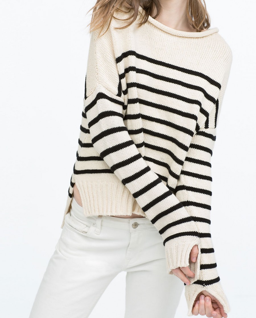 Zara Nautical Striped Sweater
