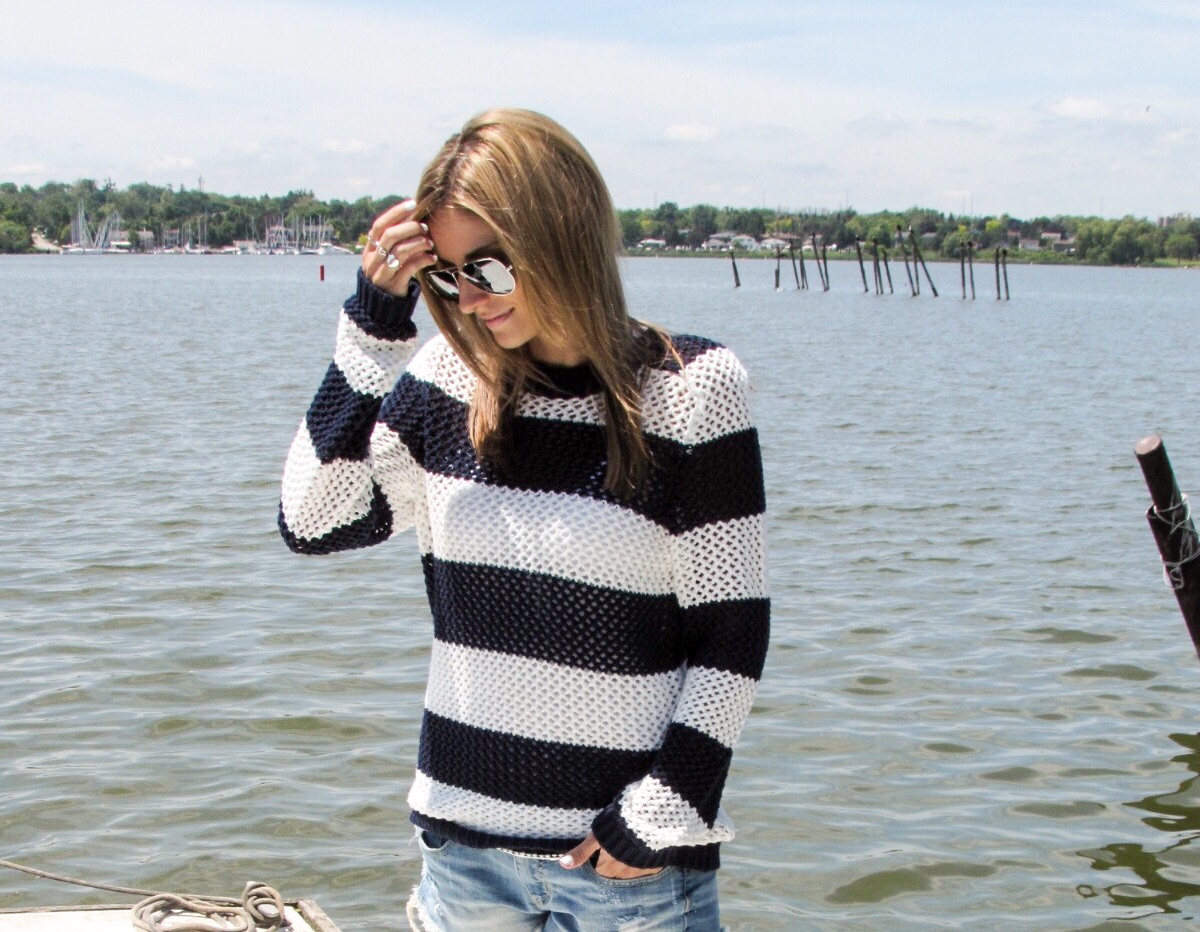 Nautical Striped Sweaters for Summer sparkleshinylove.com