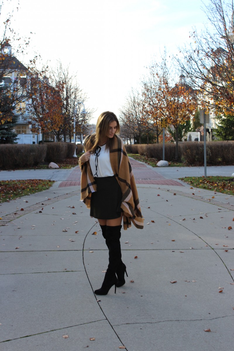 How to style a skirt for Winter wtih the help of Upper Canada Mall