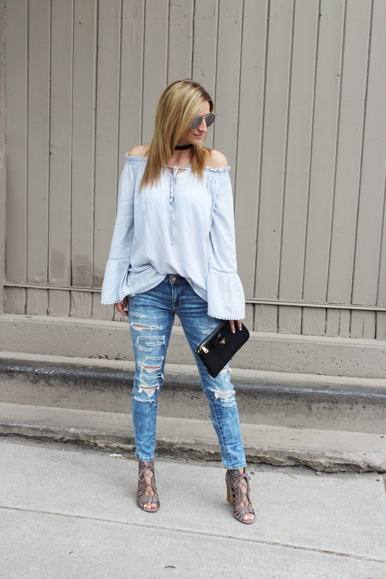 Bell Sleeves and New Distressed Denim
