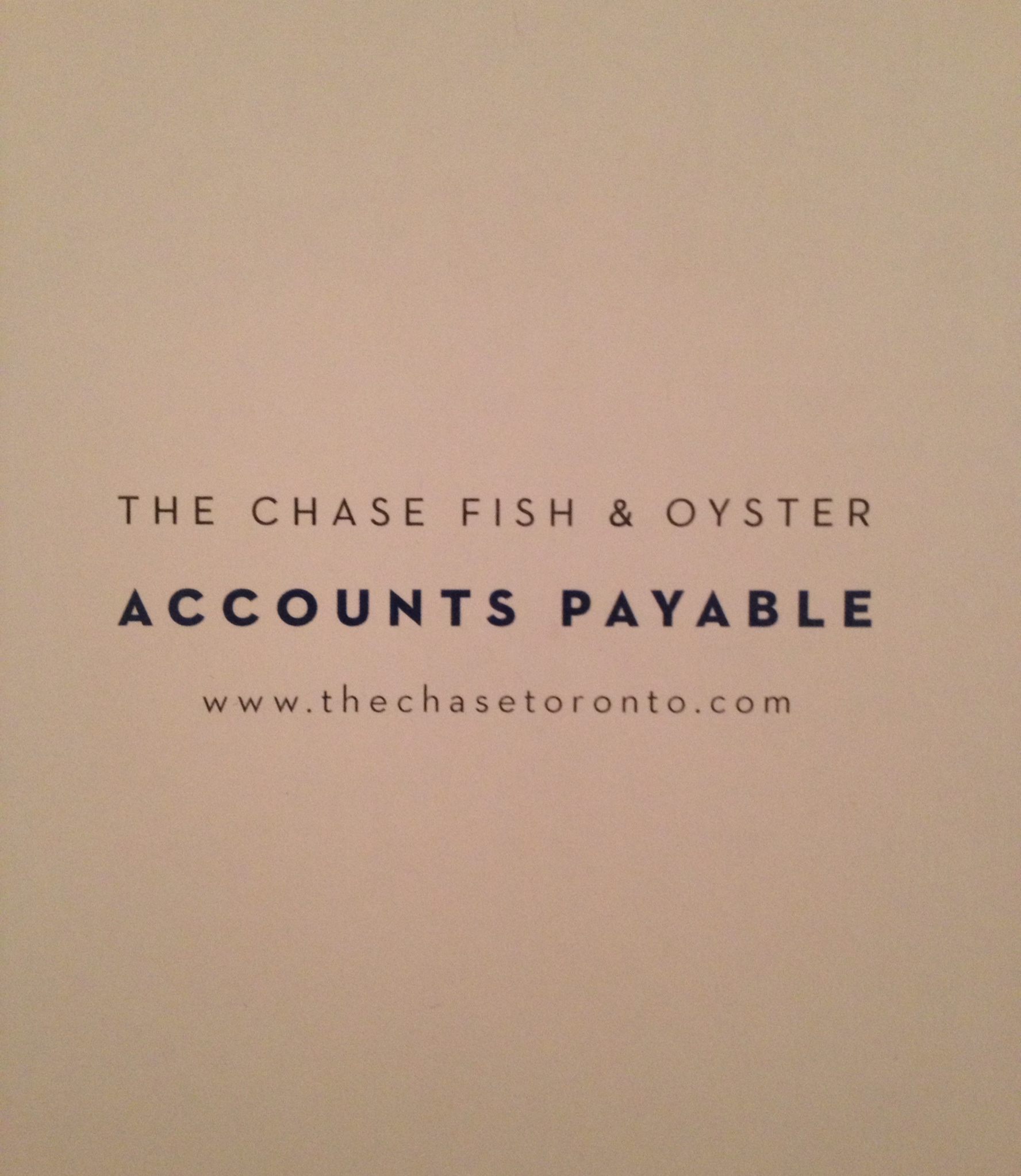 The Chase Accounts Payable