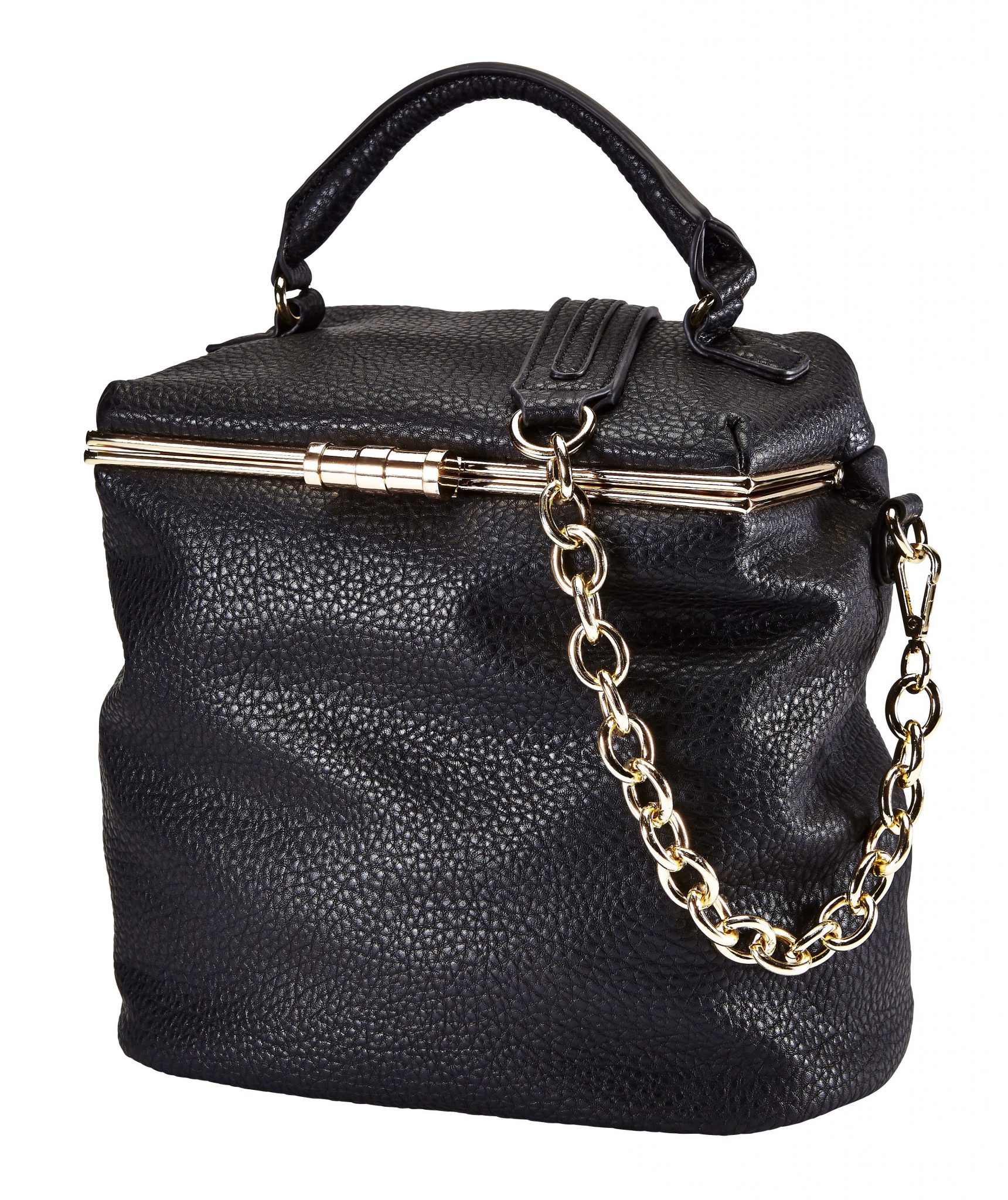 Faux Leather Top Handle Bag  $39.99  Compare at $75 