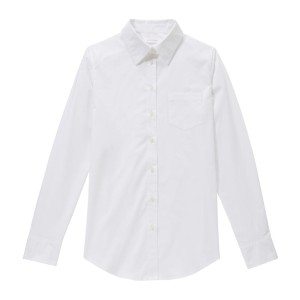 Simple and Chic White Button-Down Shirts - sparkleshinylove