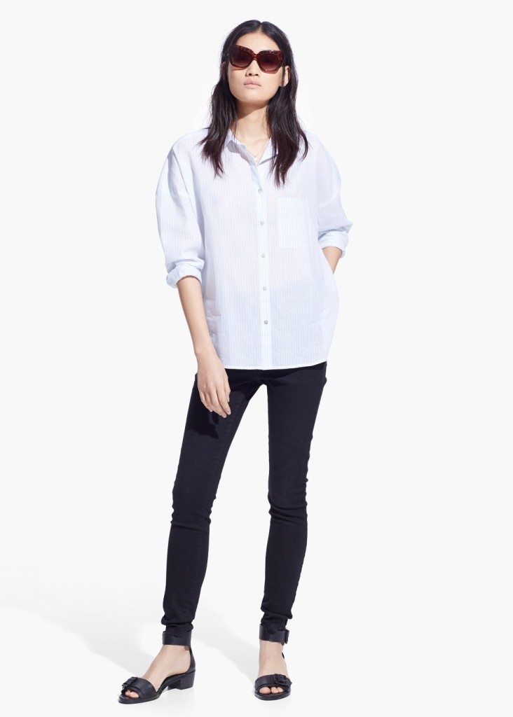 Simple and Chic White ButtonDown Shirts sparkleshinylove