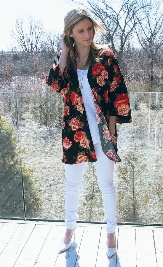 Flowered kimonos for spring Mandy Furnis sparkleshinylove