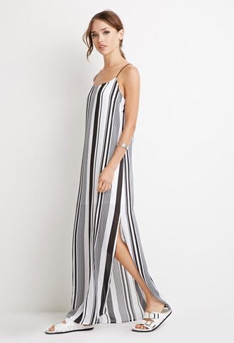 Multi-Stripe Maxi Dress