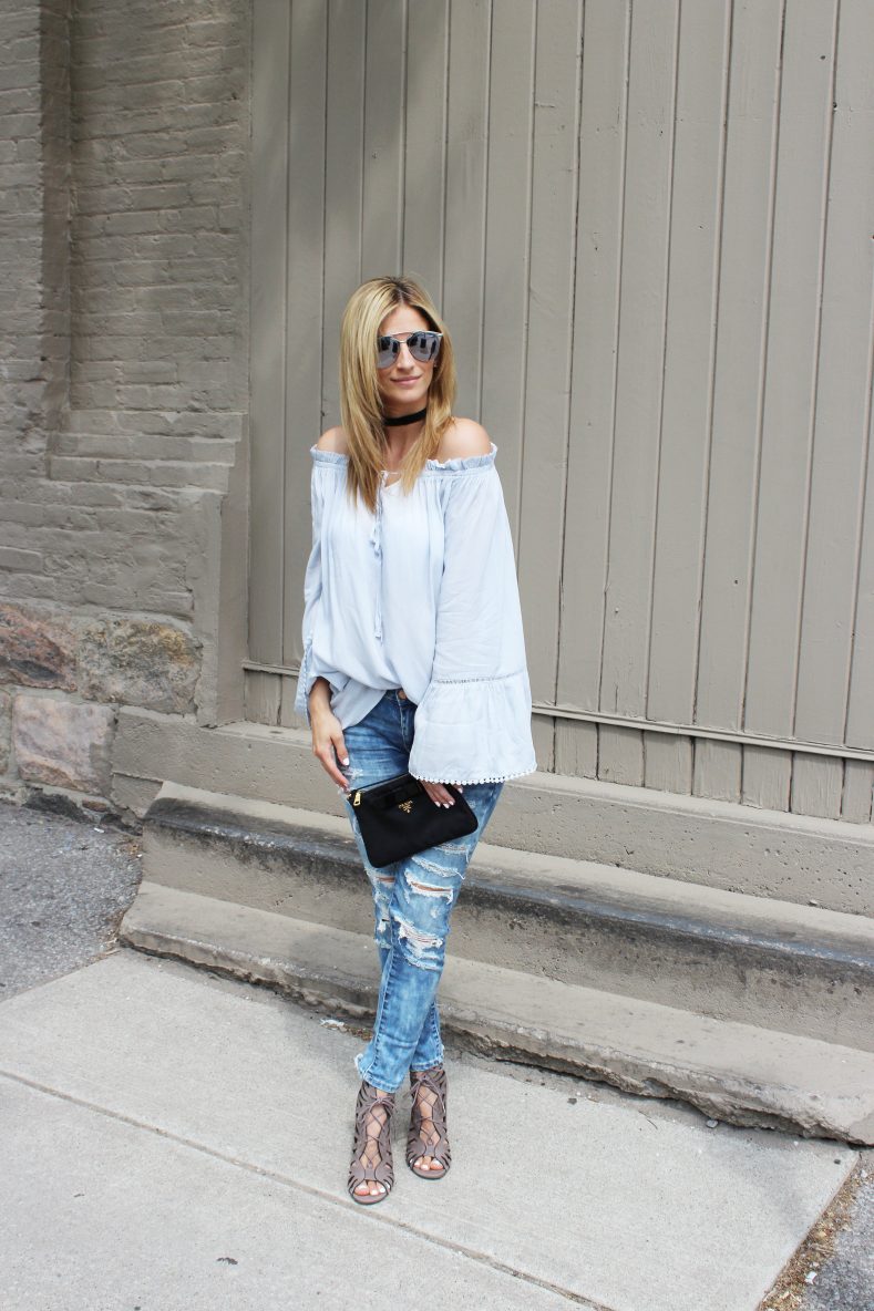 Bell Sleeves and New Distressed Denim