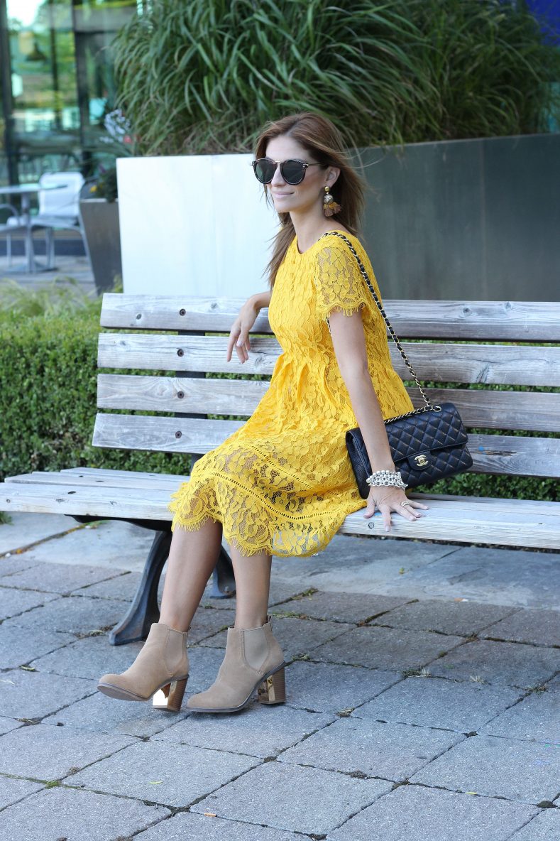yellow lace dress; Nordstrom Toronto opening Archives - sparkleshinylove