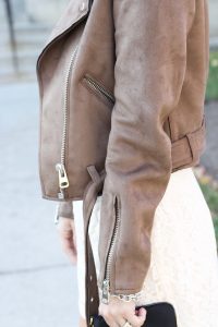 brown suede jacket zara