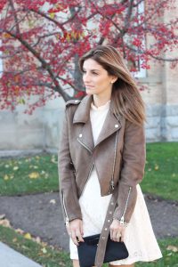 Suede & Lace outfit for fall