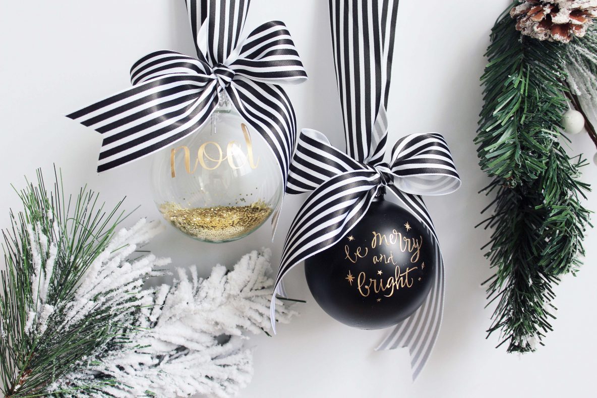 Creating Easy Christmas Ornaments with Cricut - sparkleshinylove