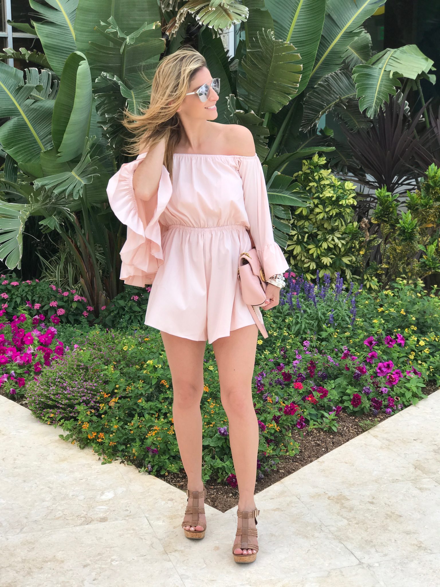 Mandy Furnis chicwish Pink frilled romper