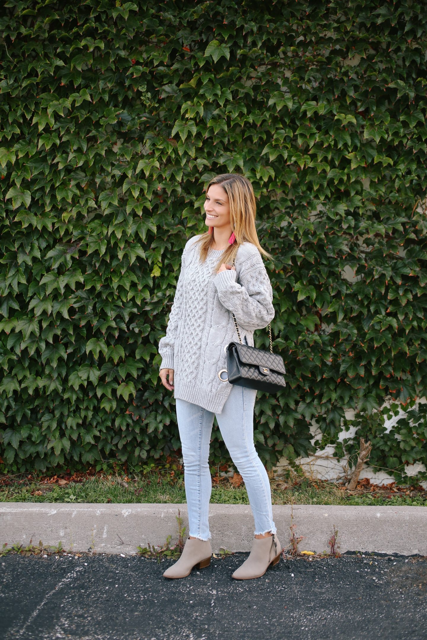 Oversized Cable Knit Sweater sparkleshinylove