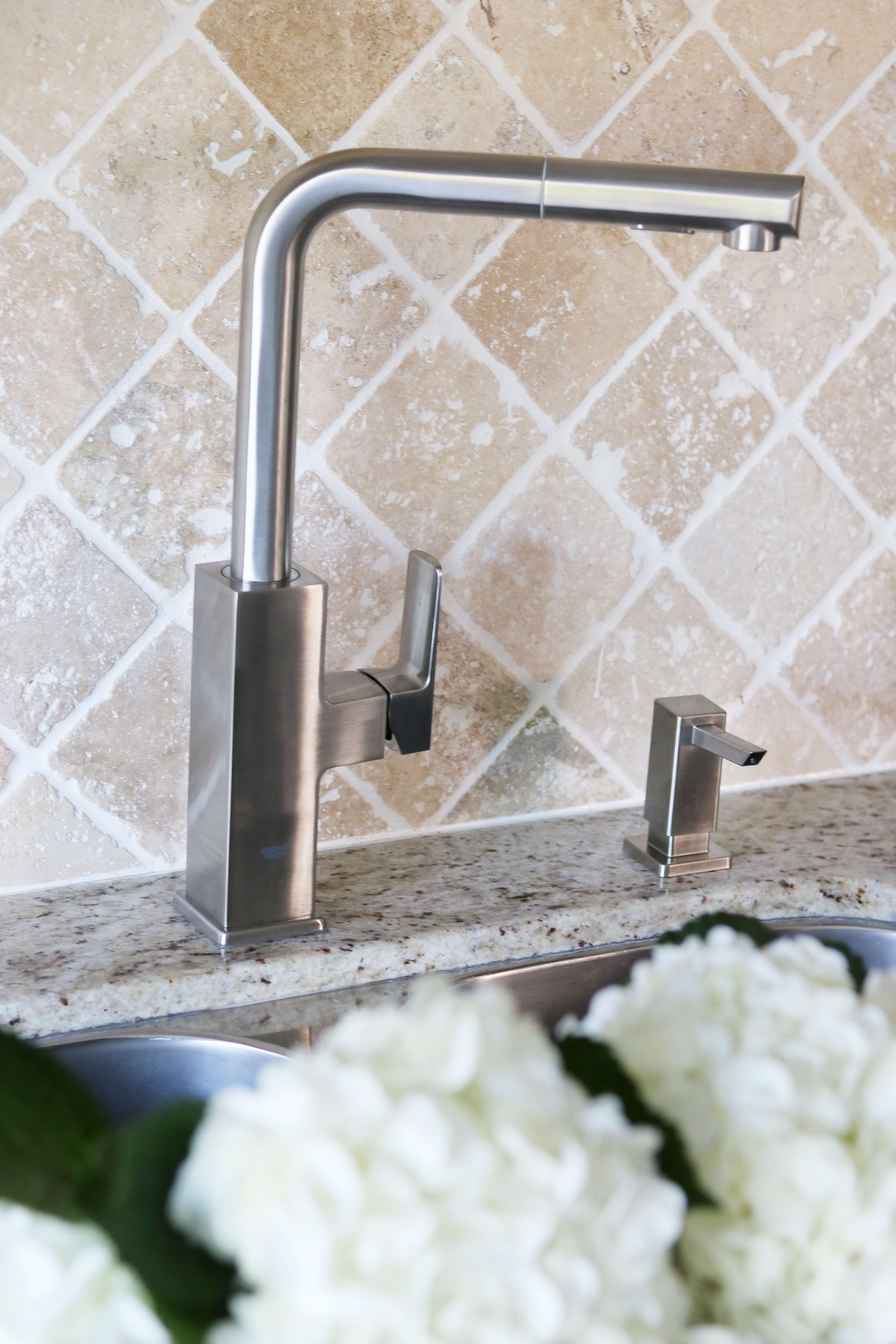 Home Depot Canada Kitchen update Grohe “Tallinn” Kitchen Pull-Out Faucet sparkleshinylove