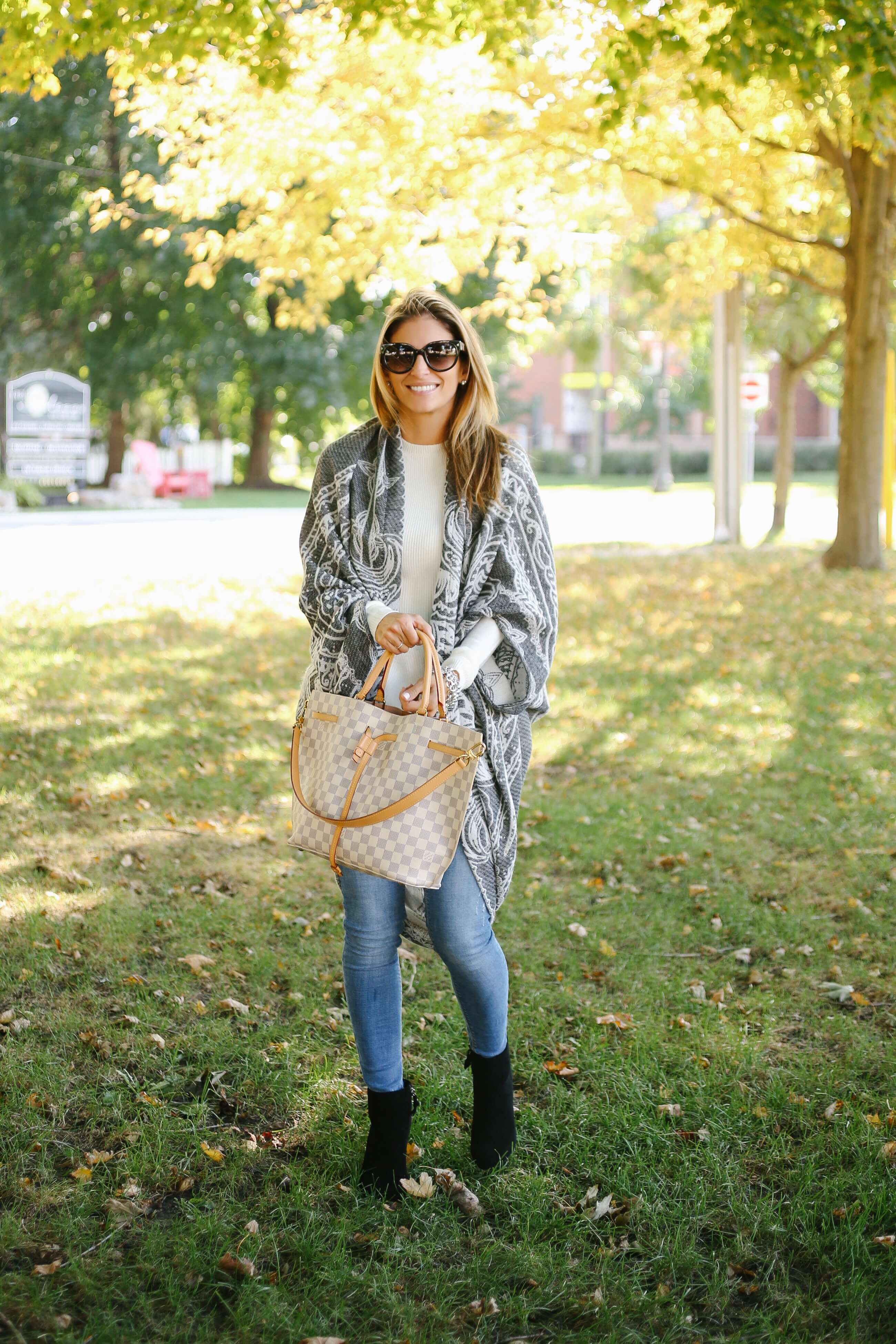 Cozy fall look from Suzy Shier; The best fall sweater!; sparkleshinylove