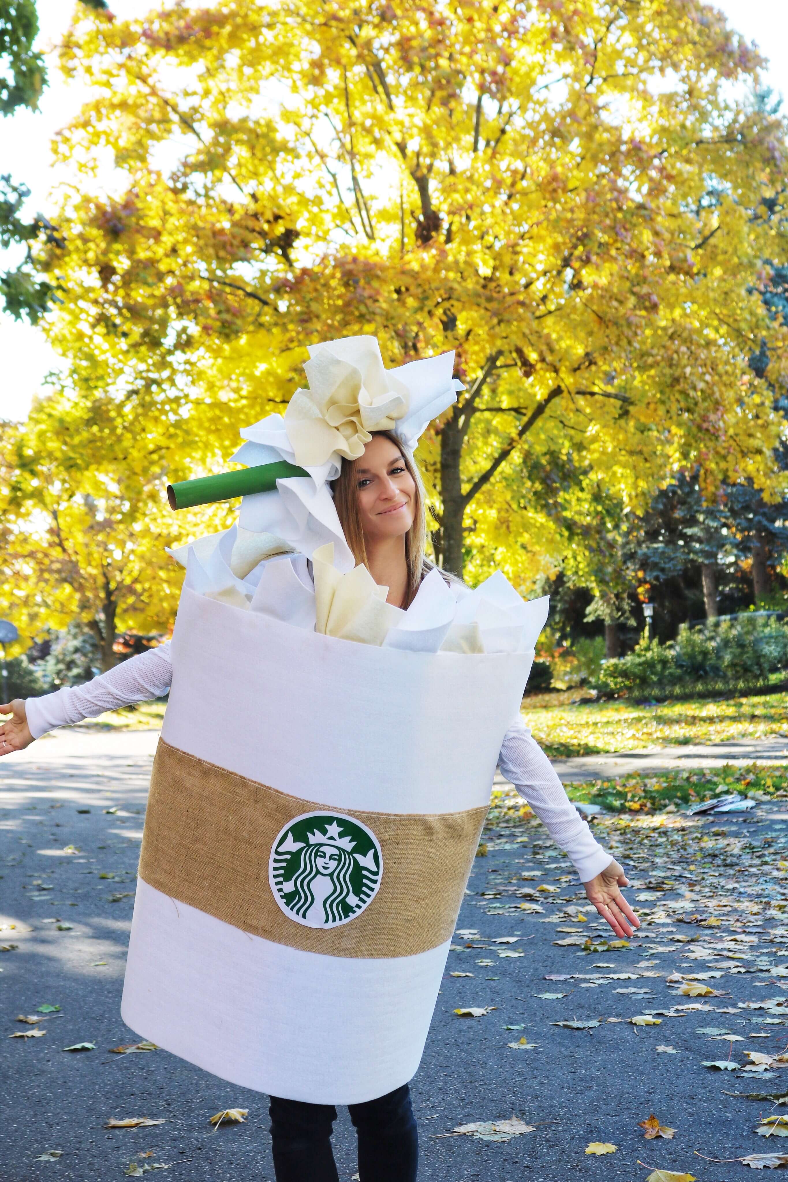 How to Make a Starbucks halloween costume sparkleshinylove