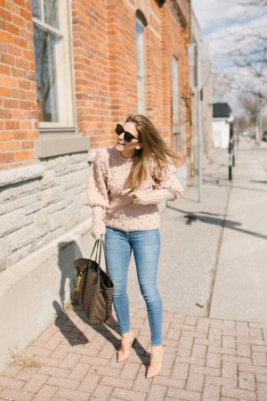 sparkleshinylove Mandy Furnis; Durham Region Blogger; Chicwish Ingenuous Girl Hand Knit Pom-Pom Sweater