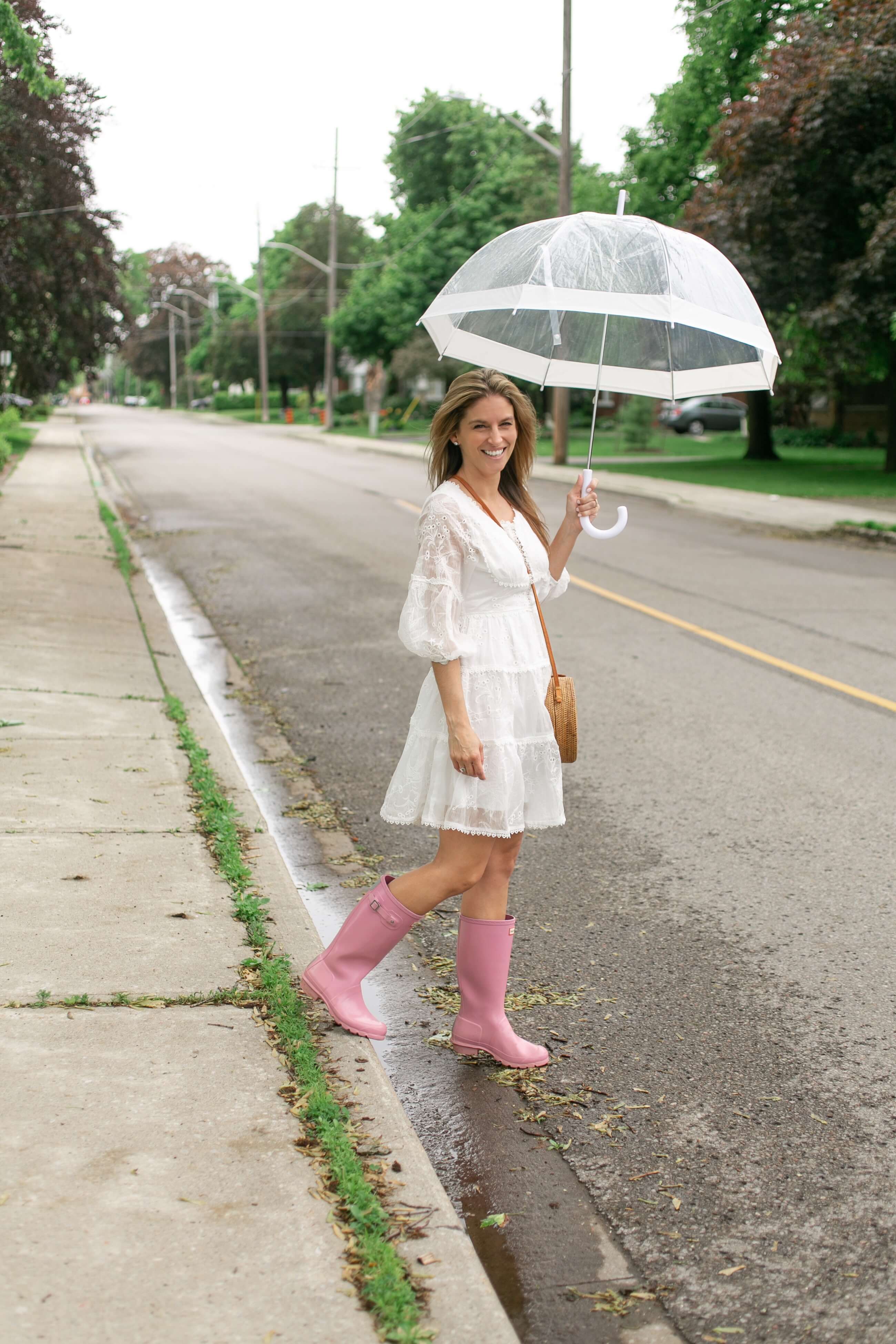 Cute rainy day look; rainy day outfit; mandy furnis sparkleshinylove