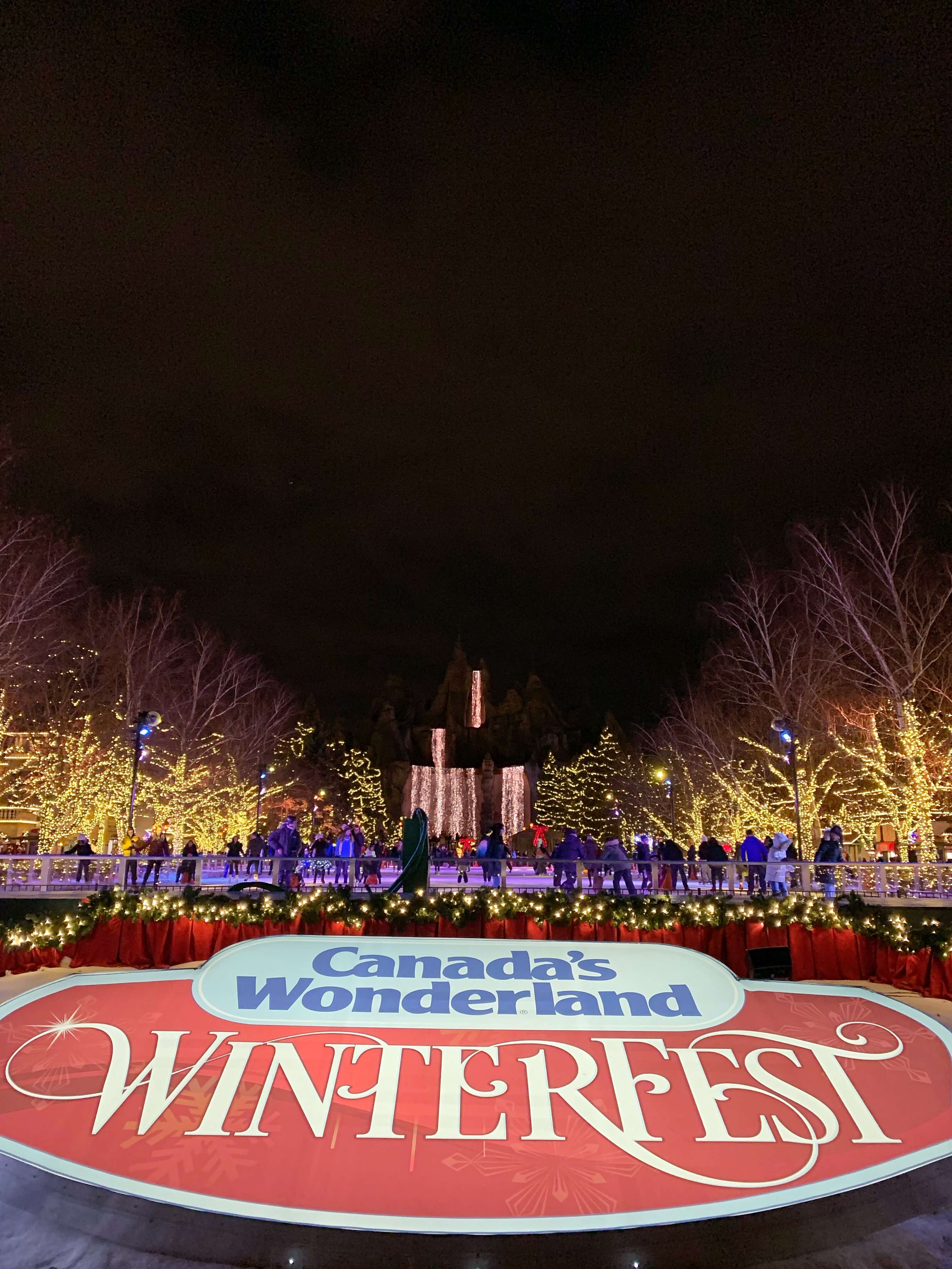WinterFest Canada's Wonderland; what to do at Winterfest at Canada's wonderland