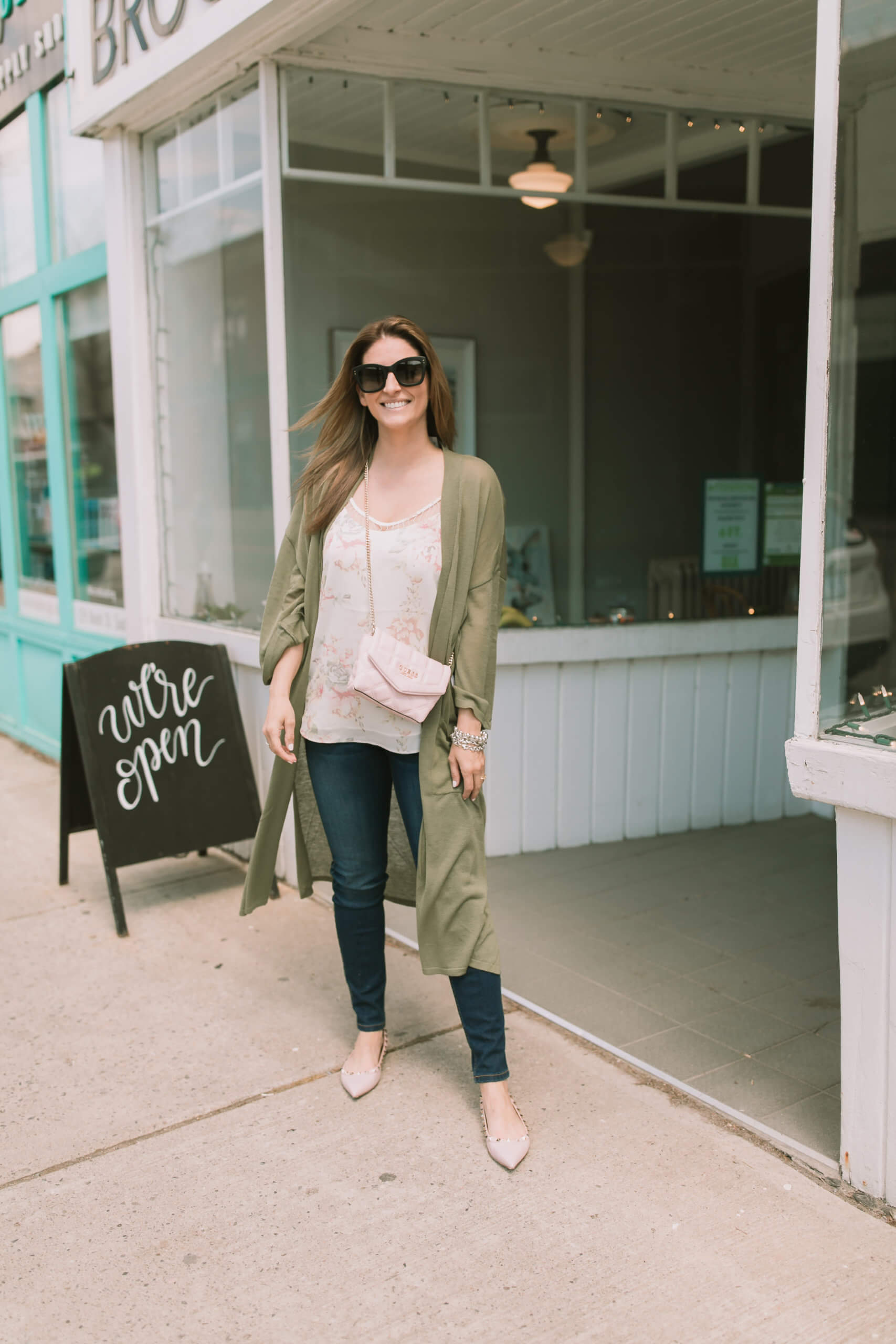 Spring outfit from Turquoise Boutique; downtown whitby shopping