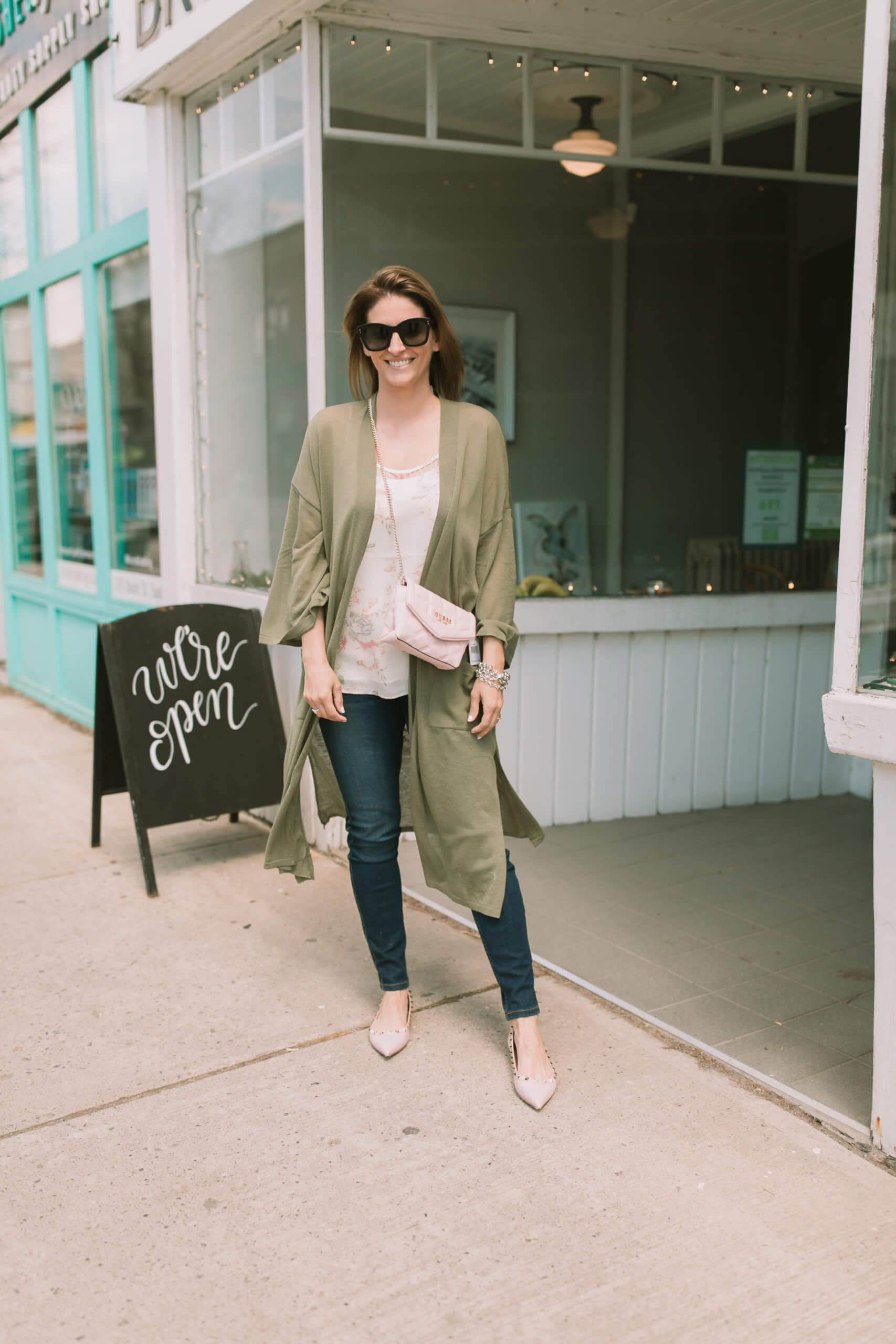 Spring outfit from Turquoise Boutique; downtown whitby shopping