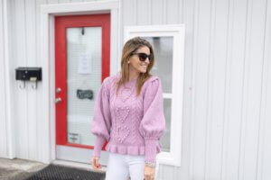 Heart pom pom sweater; winter style; winter look; sparkleshinylove Mandy Furnis