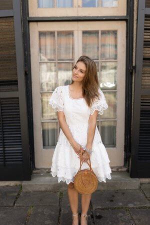 White Summer Dress from Chicwish; summer dress in white from Chicwish; mandy furnis sparkleshinylove
