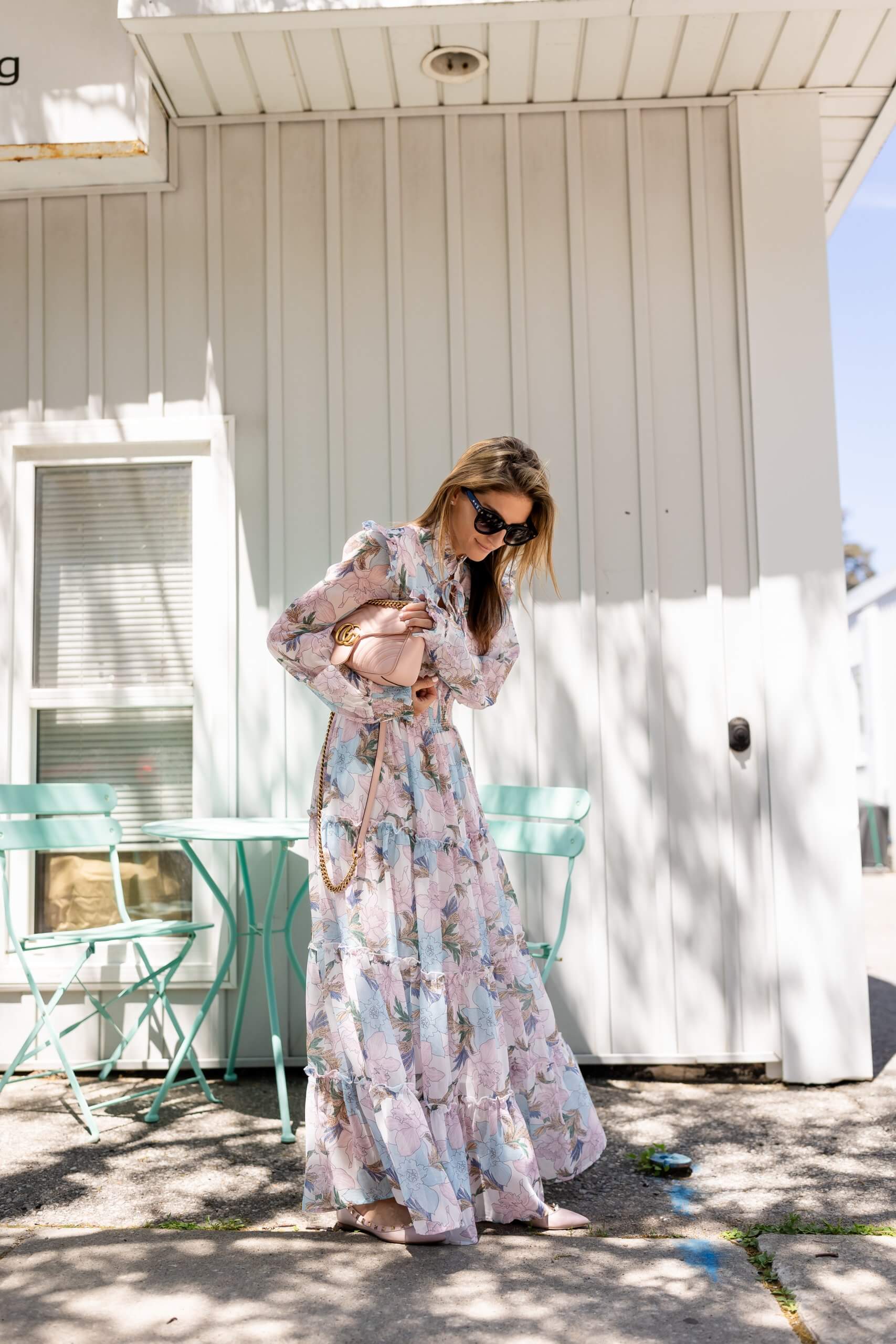 Chiciwsh floral summer dress; floral dress chicwish; mandy furnis sparkleshinylove