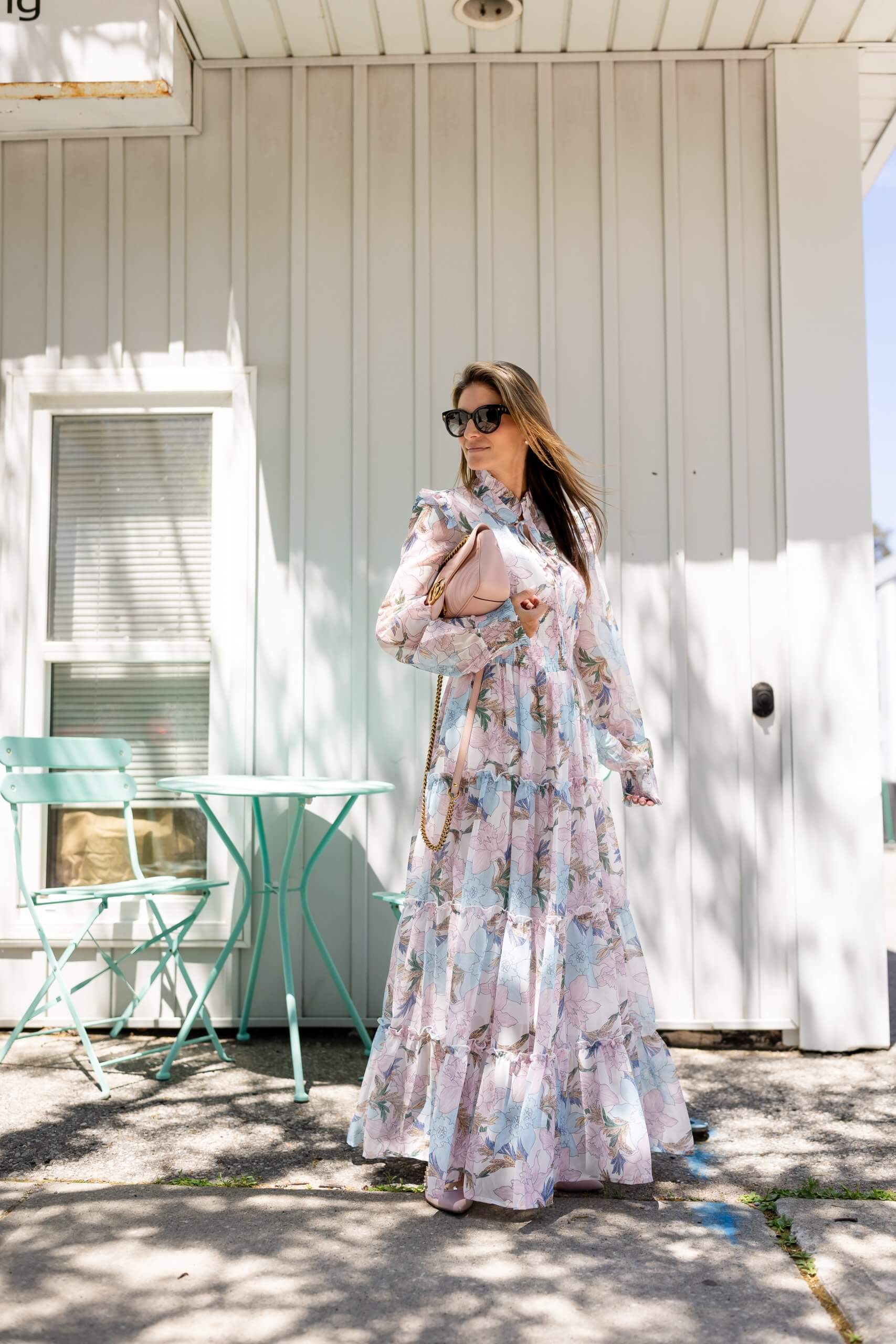 Chiciwsh floral summer dress; floral dress chicwish; mandy furnis sparkleshinylove