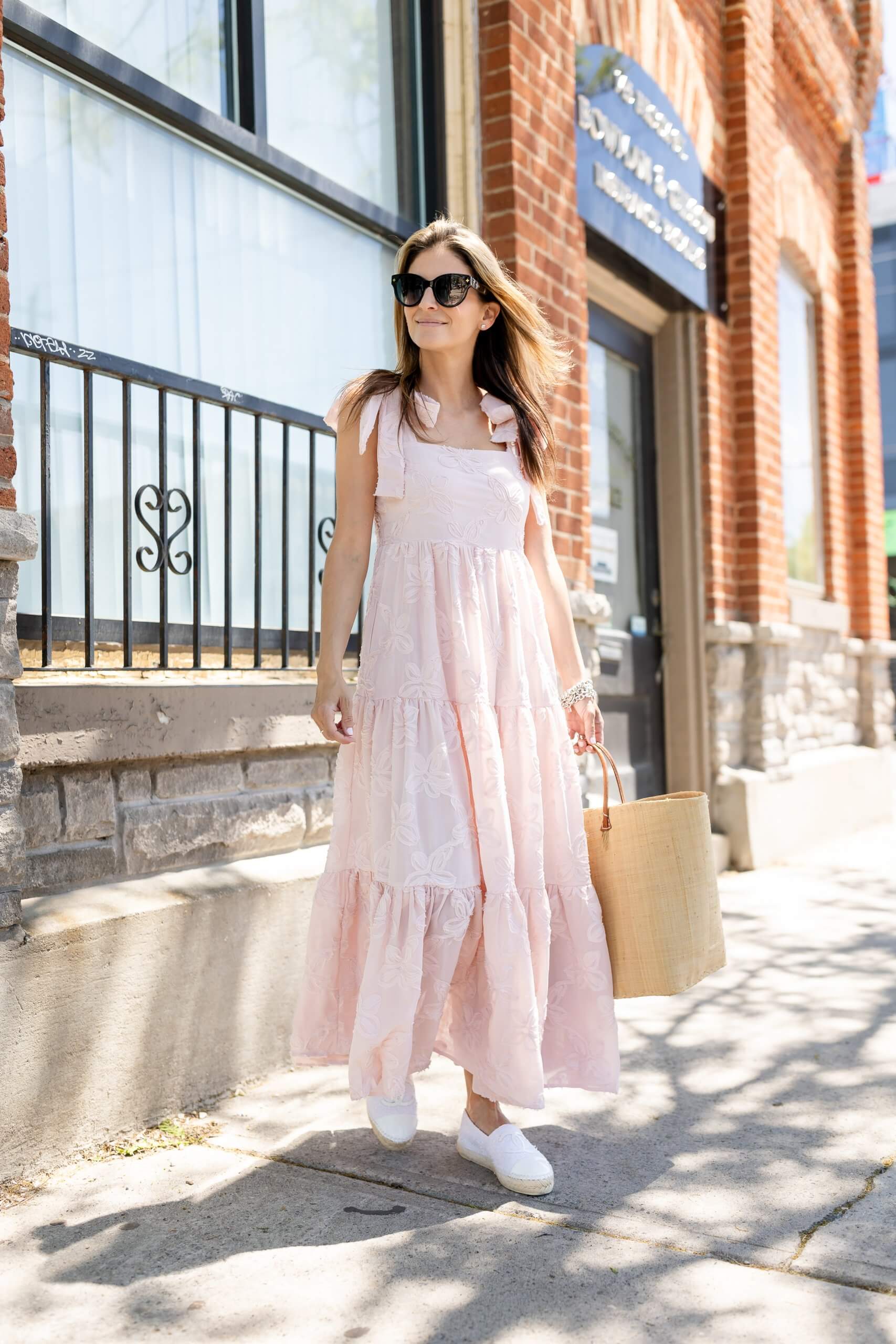 Pink maxi dress chicwish for summer; summer maxi dress;  durham region blogger; sparkleshinylove mandy furnis whitby blogger