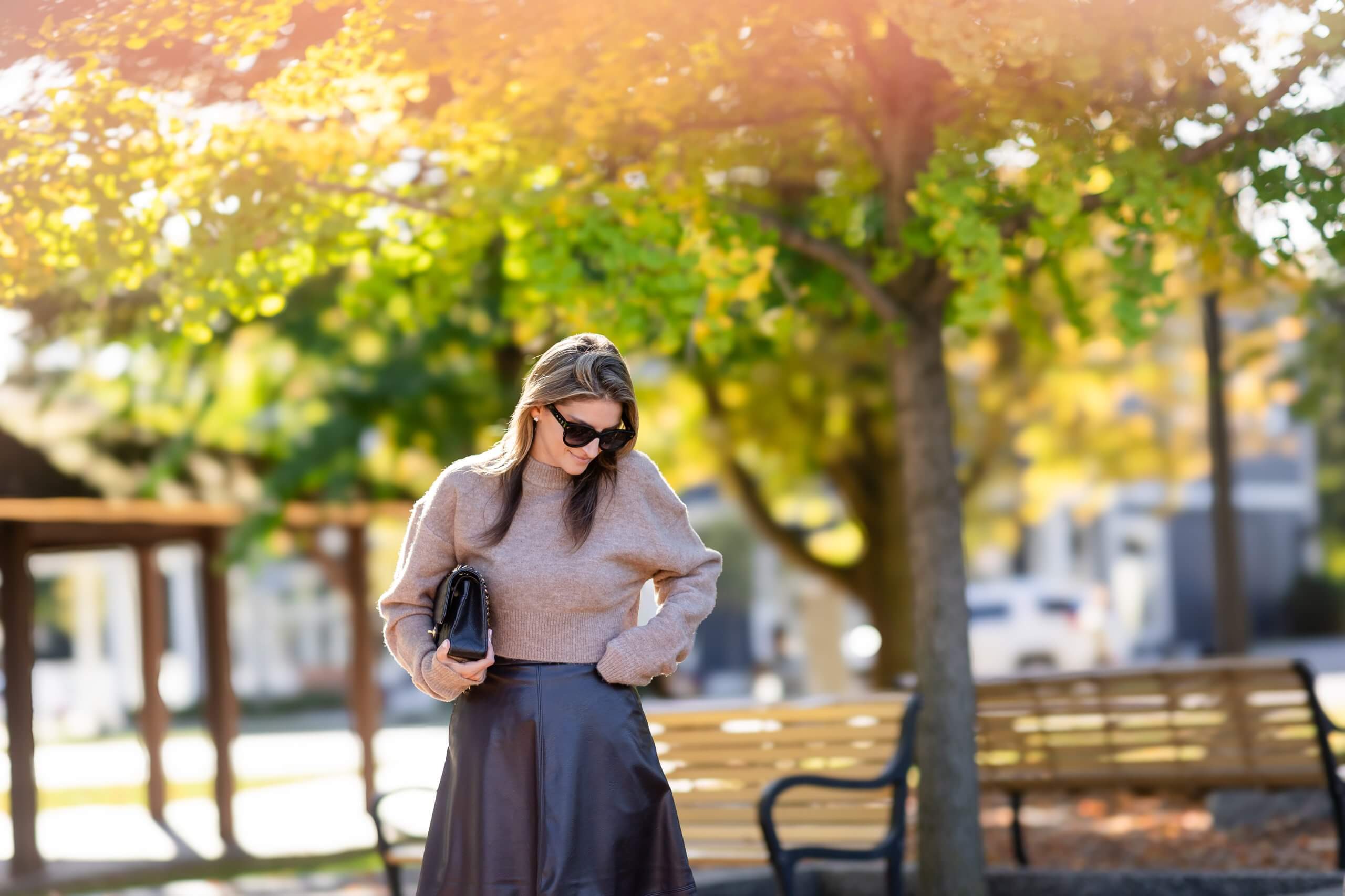 Winter style; winter style leather skirt; faux leather skirt; mandy furnis sparkleshinylove Durham Region Blogger