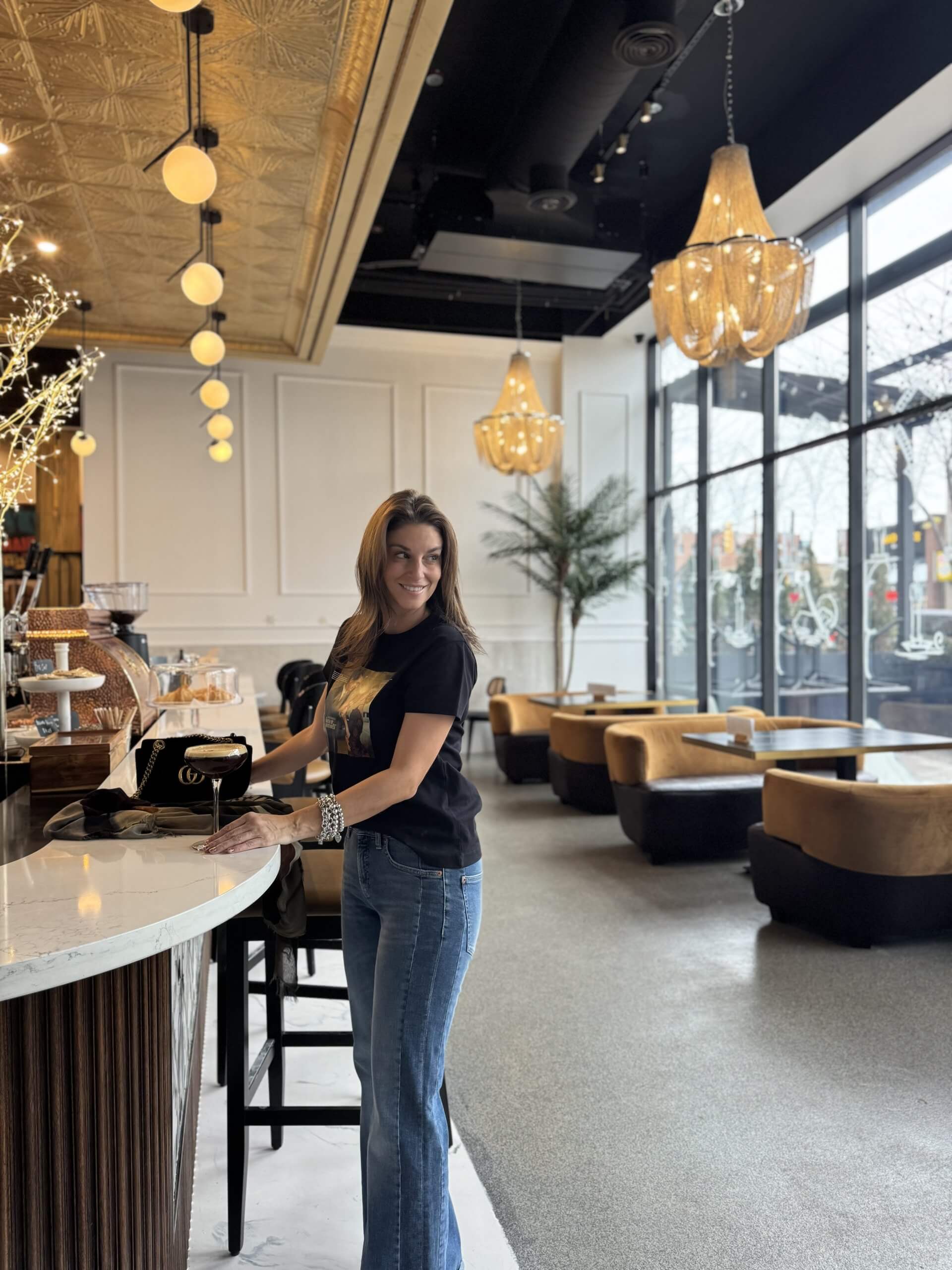 Garbo's Winter Look Jeans and T-Shirt; Garbos Boutique Ajax; durham region shopping