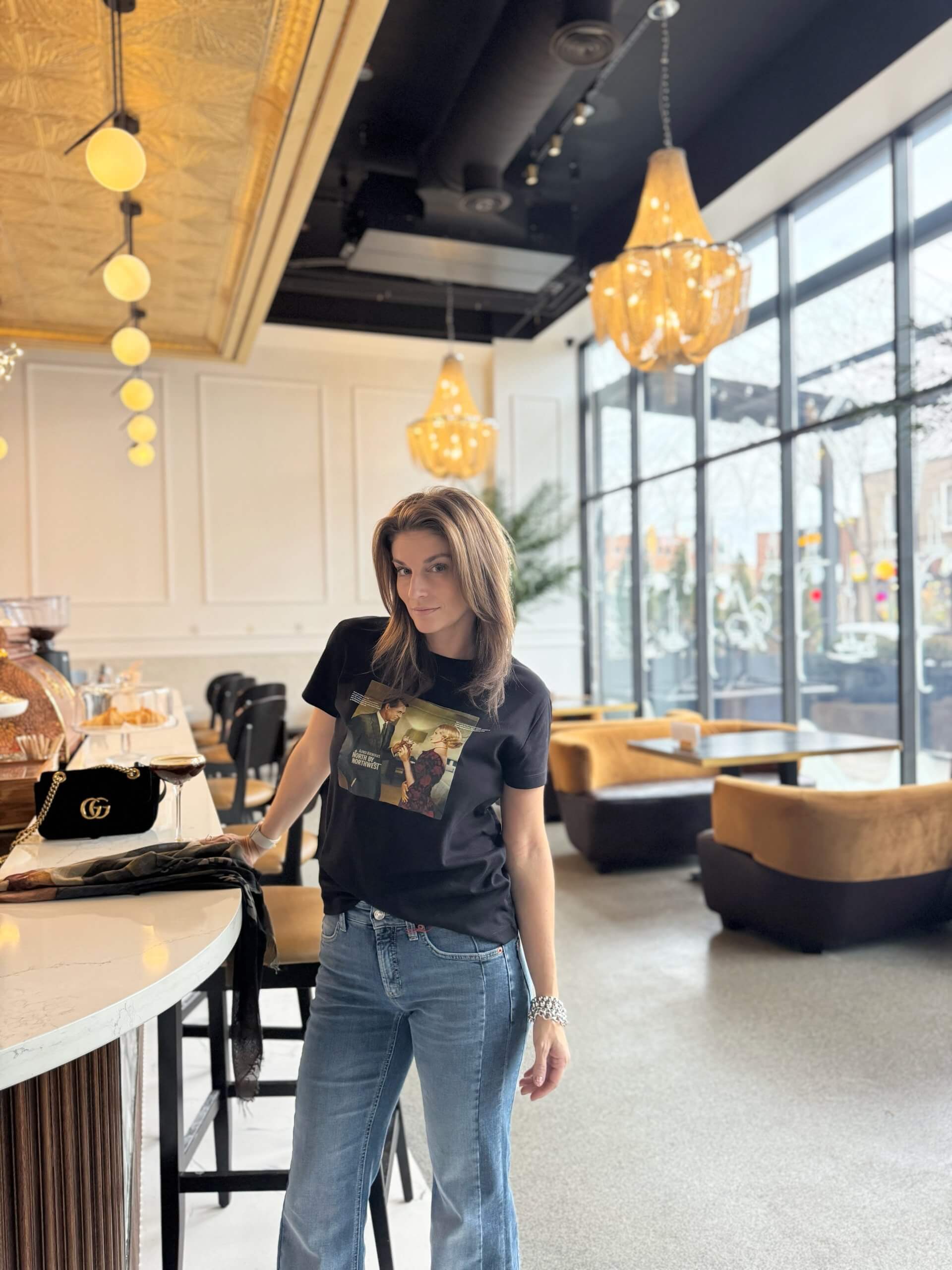 Garbo's Winter Look Jeans and T-Shirt; Garbos Boutique Ajax; durham region shopping